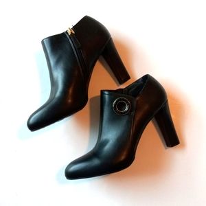 IMPO black booties. Size 9. New. 4" heel.